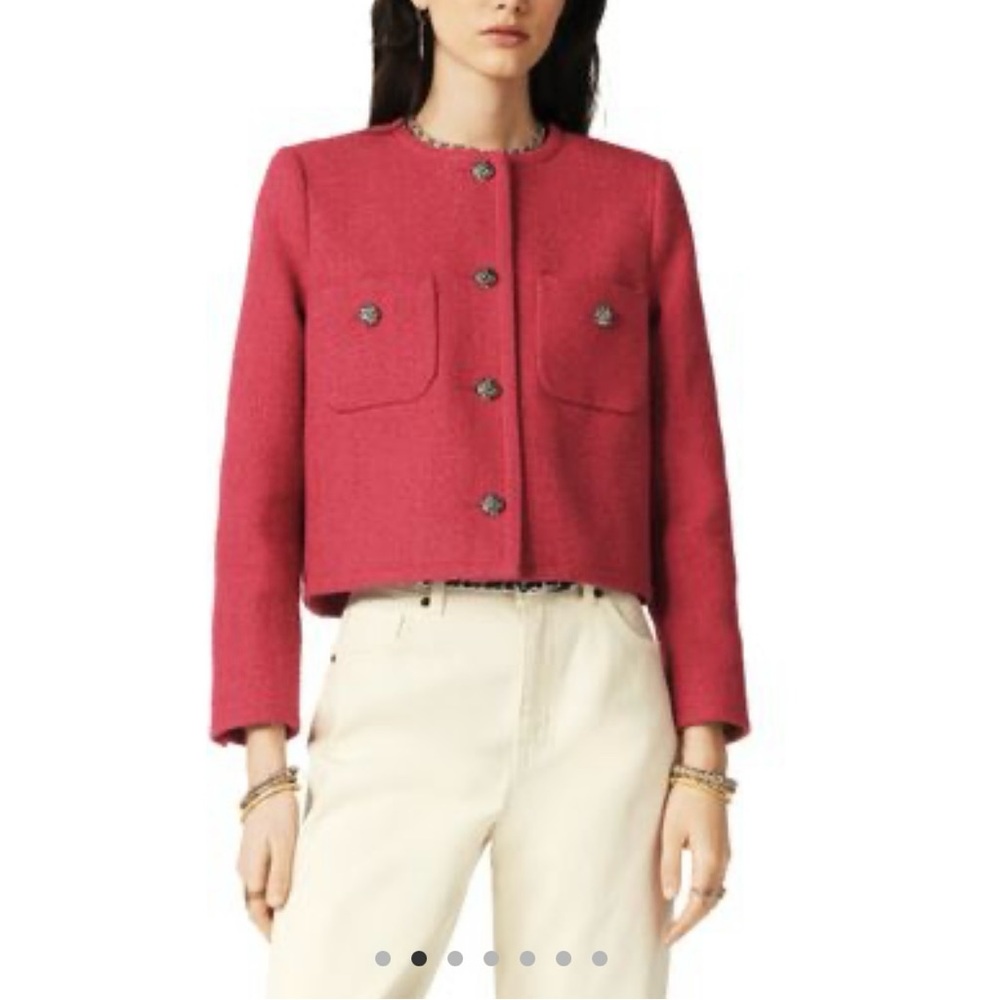 Ba&sh Meredith Jacket Raspberry - Picture 3 of 6